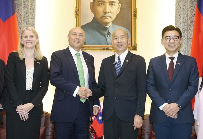 接見英保守黨訪團　韓國瑜盼促成台英經貿大幅成長