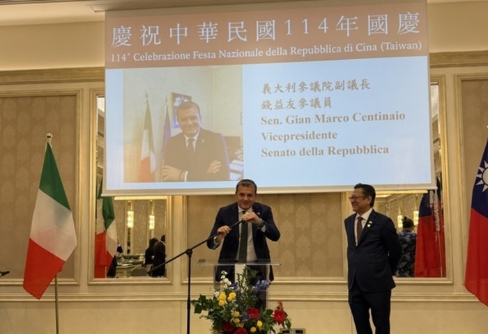 出席米蘭國慶酒會　義參院副議長：台灣應獲國際承認