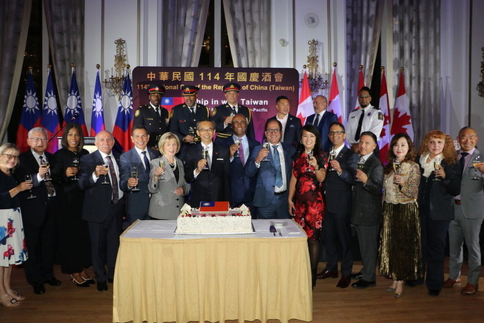駐多倫多辦事處國慶酒會   盼台加成為最佳經貿夥伴