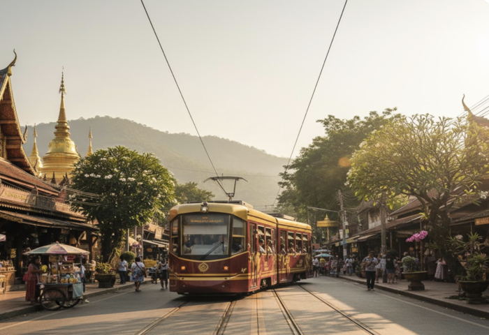 清邁軌道新局　紅線電車率先動工