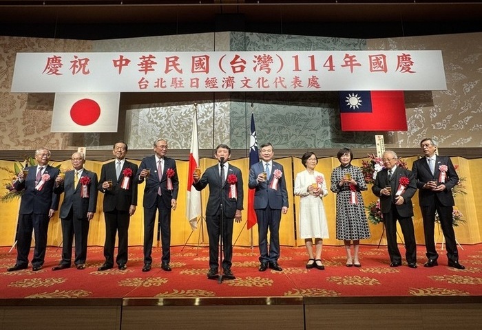 駐日代表處慶雙十 李逸洋：與民主夥伴守護台海和平