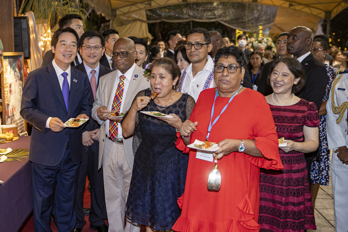 國慶酒會  賴總統邀外賓共享台灣美食音樂軟實力