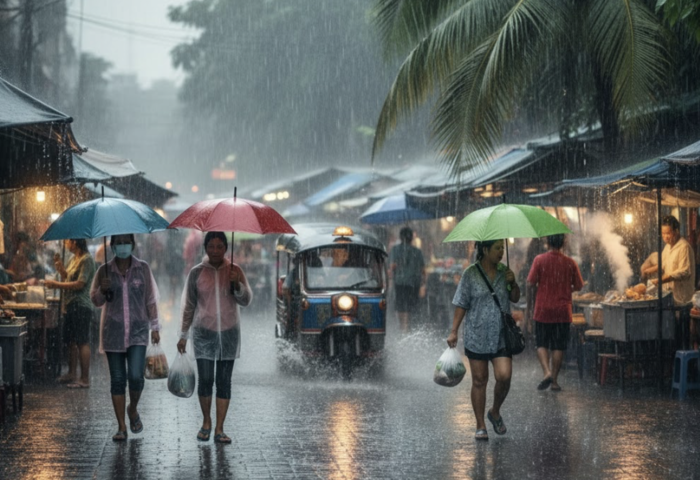 泰南連日豪雨　曼谷雷陣雨機率六成