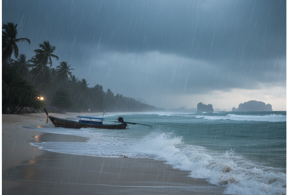 南部暴雨持續　海浪逾兩米嚴防水患