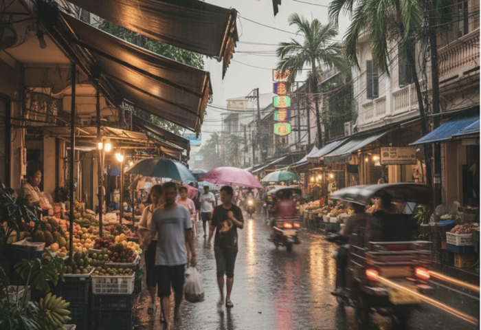 泰國轉涼　北部清晨微寒