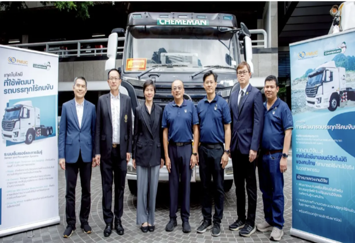 泰研發成功　首款無人駕駛貨車亮相