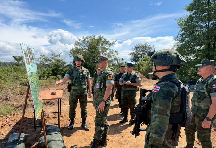 達叻海軍陸戰隊續駐防，與柬軍邊境持續對峙