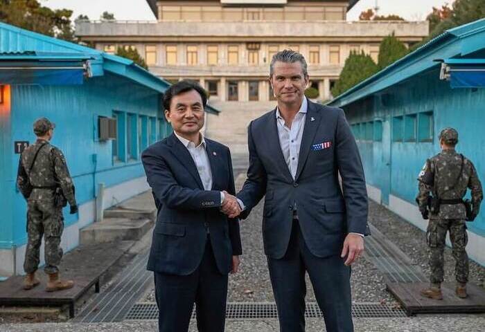 美防長8年來首訪南北韓交界板門店　強化韓美防衛合作