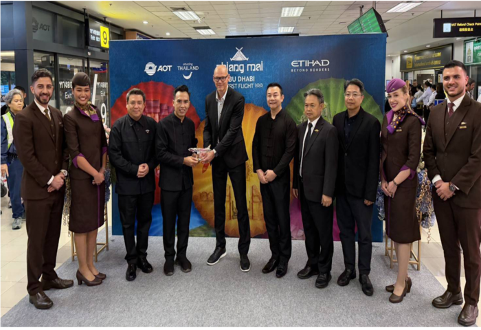  阿提哈德首航清邁　連結中東與北泰
