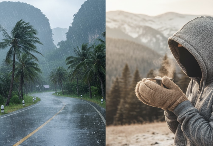 泰北東北清晨轉涼　南部多地暴雨