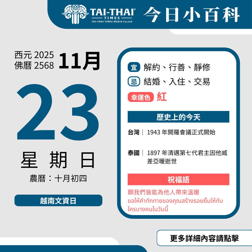 西元 2025 年 11 月 23 日（星期日）