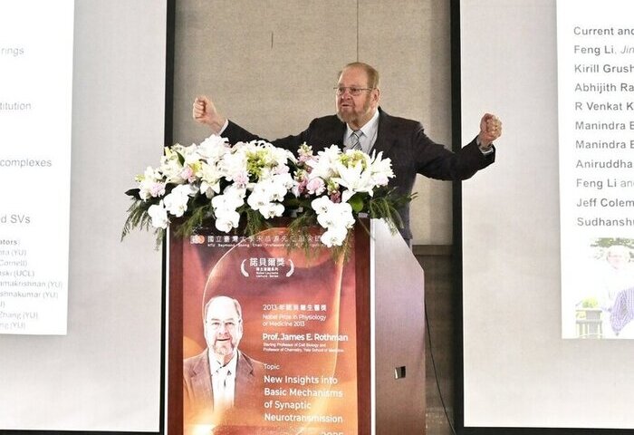 諾貝爾獎得主羅思曼訪台大 勉唯熱愛才能堅持科學路