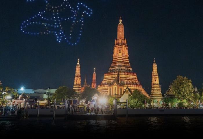 曼谷「Vijit Chao Phraya 2025」登場　夜空綻放暹羅之光