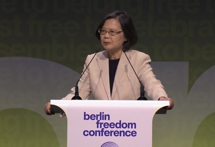 【全文】蔡英文柏林演說：台灣願與世界分享民主韌性經驗