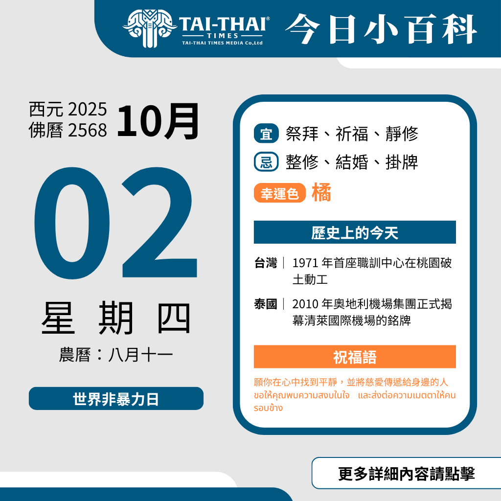 西元 2025 年 10 月 2 日（星期四）