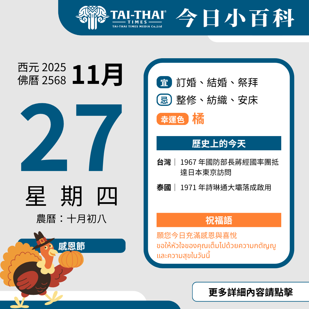 西元 2025 年 11 月 27 日（星期四）