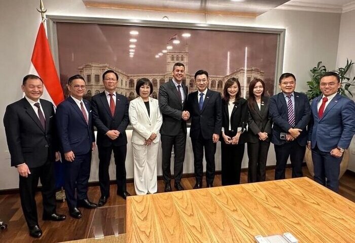 江啟臣拜會巴拉圭總統潘尼亞　感謝在國際上堅定挺台