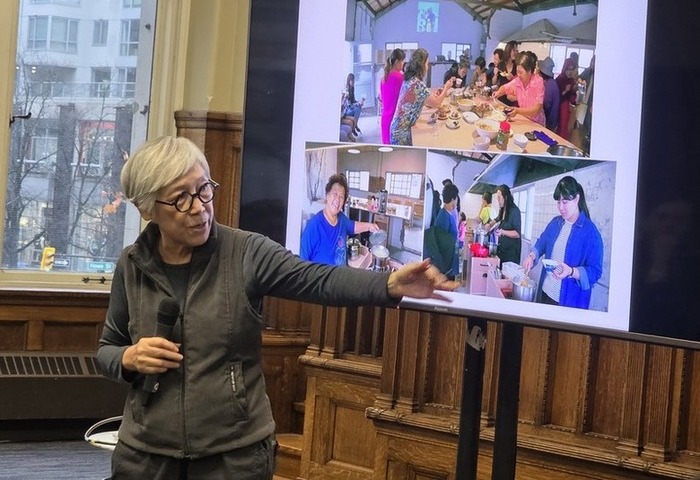 吳瑪俐在溫哥華模擬「旗津灶咖」 解讀台灣好滋味