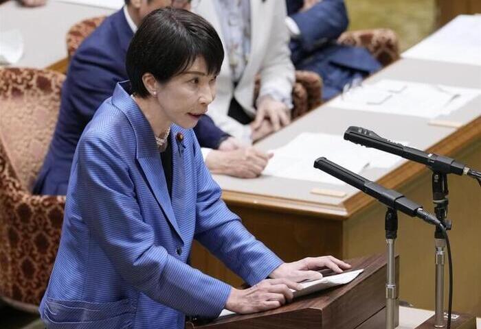 高市說明台灣有事答詢本意　稱「因為被問具體例子」