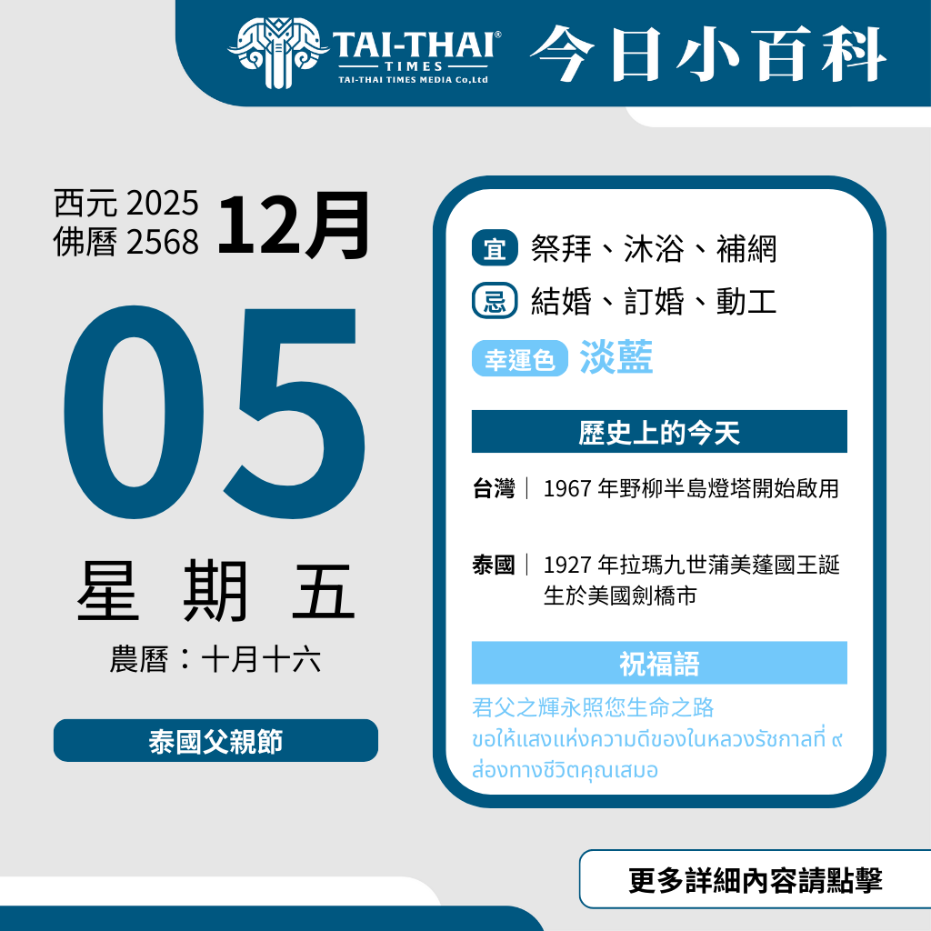 西元 2025 年 12 月 05 日（星期五）
