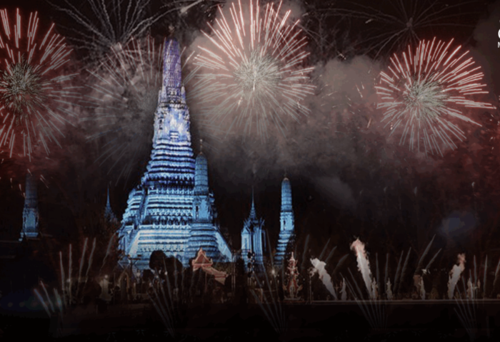 昭披耶河綻放光影　5日起連續分場煙火登場