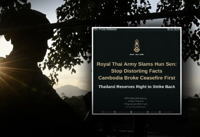 泰軍回應批評　重申非侵略方　指柬方率先破壞停火