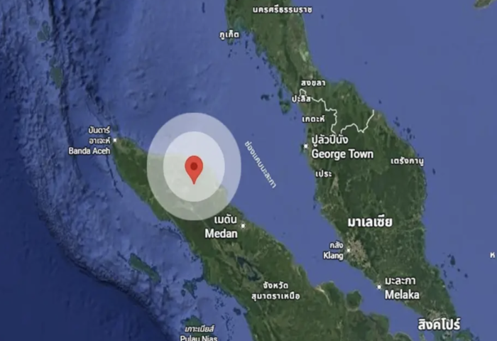 「蘇門答臘再測得地震　泰南沙敦近海感受震動」