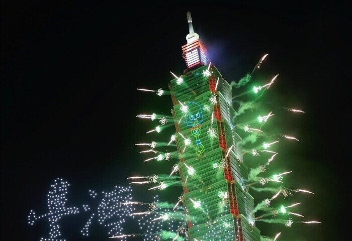 台北101跨年煙火　外交部供衛星訊號給全球媒體轉播