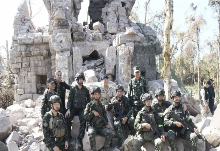 阿努廷視察邊境據點　登塔奎古城慰軍心