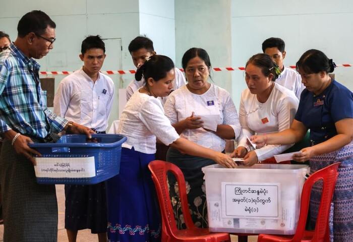 緬甸政變後首大選　軍政府稱首輪投票率52%