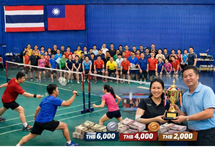 以球會友強化連結　第二屆泰國台商盃羽球友誼賽登場