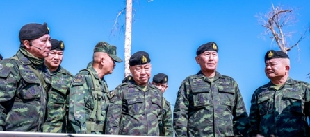 陸軍總司令視察Ta Kwai城堡　指示全面強化邊境安全