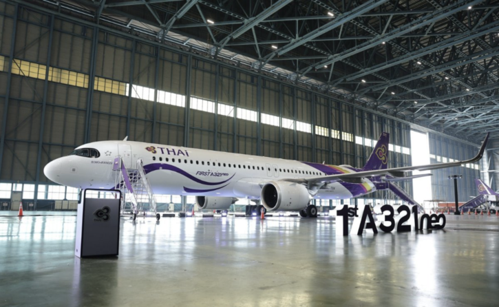 泰航亮相A321neo新機型　布局短中程航線