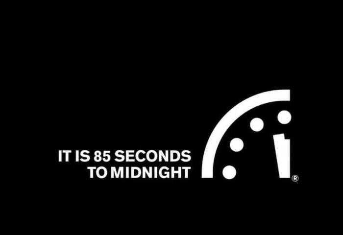 末日鐘倒數85秒　原因包括擁核國霸道、AI隱憂與中國對台威脅