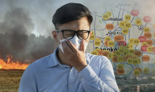 露天焚燒未歇　PM2.5再襲全泰