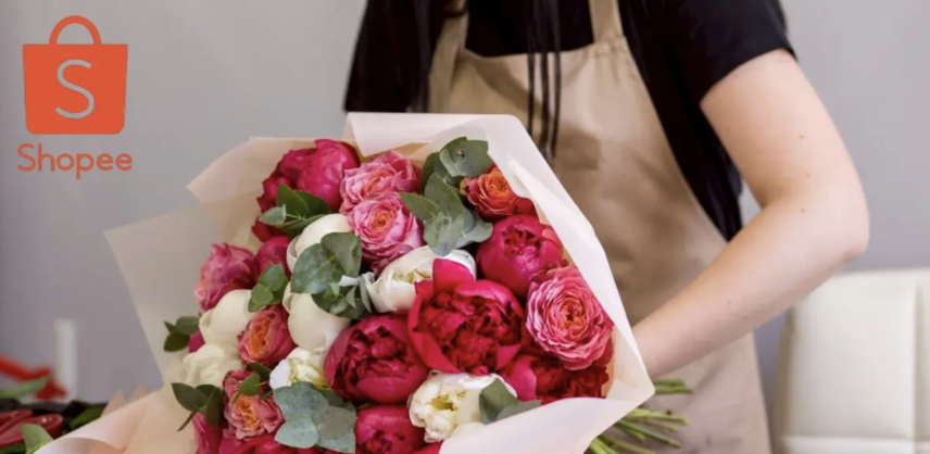 迎情人節商機　Shopee開設鮮花專區