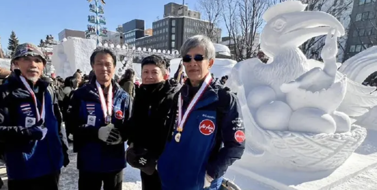 泰國雪雕揚威札幌　榮獲第5名展現森林之愛