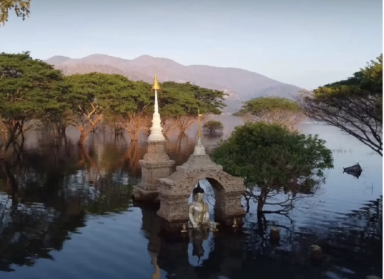 南奔府水庫古寺重現　湄平國家公園成新景點