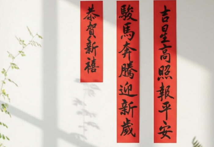 經部展示AI臨摹科技寫春聯　可生成風格一致新字形