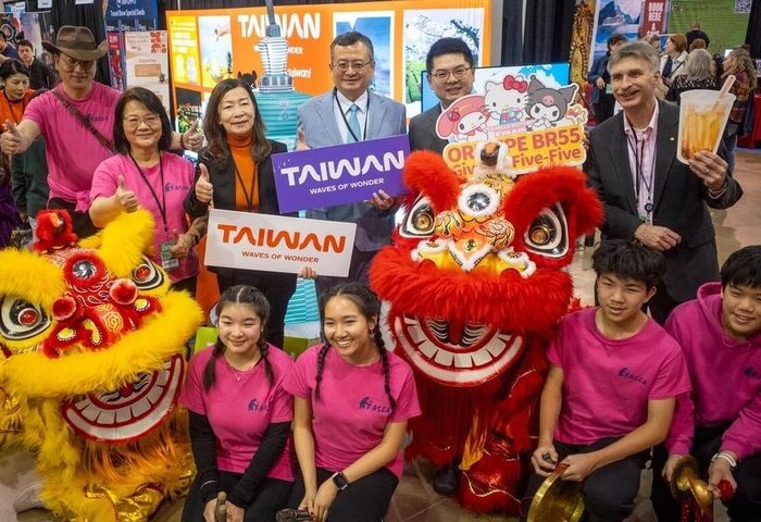 航空業者北美拓點　芝加哥旅展台灣館攬客赴台