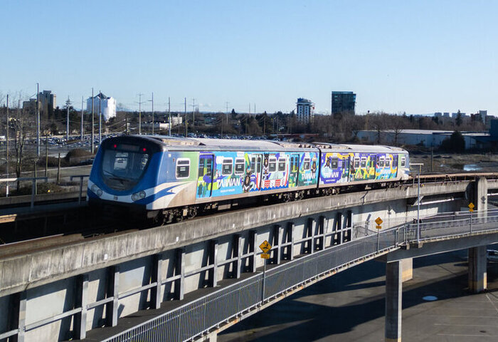 溫哥華捷運彩繪列車　充滿濃濃台灣味