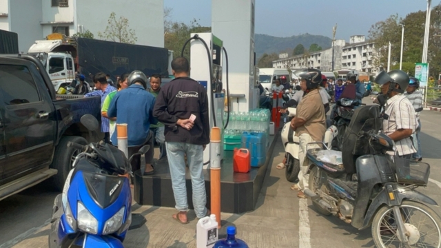 緬甸民眾湧入加油　泰北邊境一度缺油