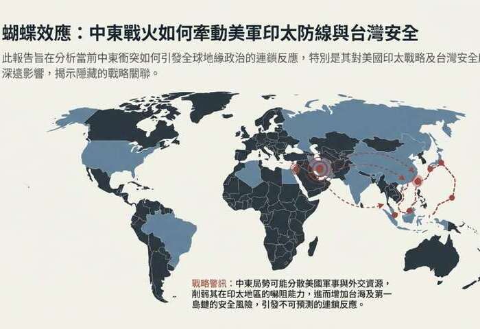 中東戰火衝擊美印太軍力部署　專家籲台灣小心中國趁虛而入