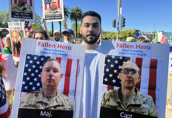 洛杉磯伊朗人集會感謝美軍　控訴伊斯蘭政權殺害人民