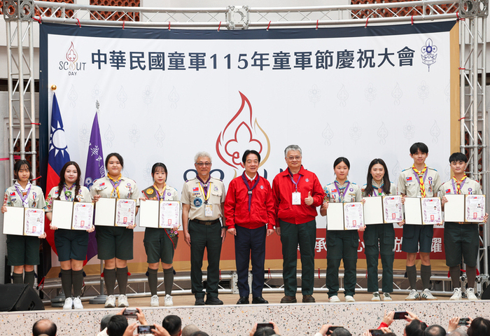 總統：力助2029世界羅浮大會　讓童軍成外交軟實力