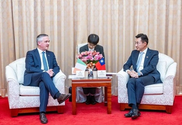 接見愛爾蘭國會議員　江啟臣盼愛爾蘭恢復駐台機構