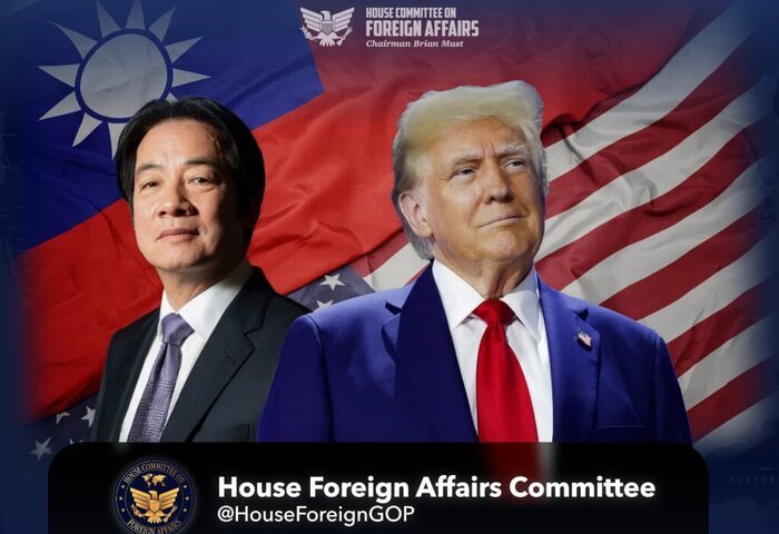 台灣關係法47週年　美眾院共和黨團發賴總統川普並列照