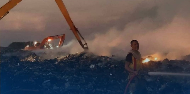 普吉市垃圾場火警　宋干節救災停供水