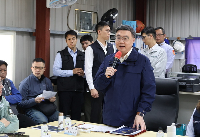 卓榮泰視察馬祖海巡廳舍重建　籲立院支持軍購