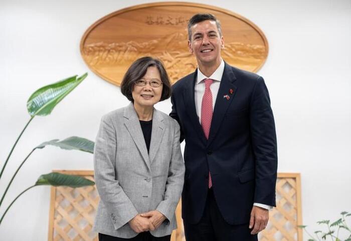 潘尼亞訪台會晤蔡英文　審視雙邊合作重申台巴邦誼